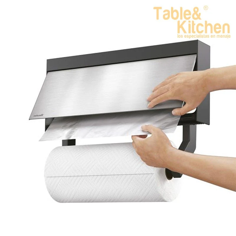 DISPENSADOR DE ROLLOS ACERO INOX. TANGO