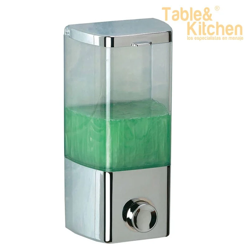 DISPENSADOR DE JABON PARED CROMADO