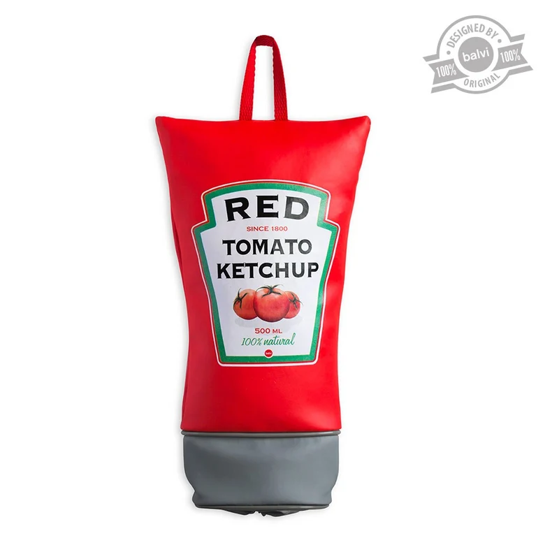DISPENSADOR DE BOLSAS DE PLÁSTICO KETCHUP
