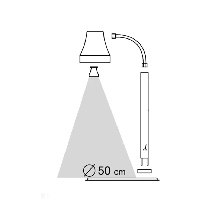 LACOR Lámpara de calentamiento infrarrojos Inox 69263