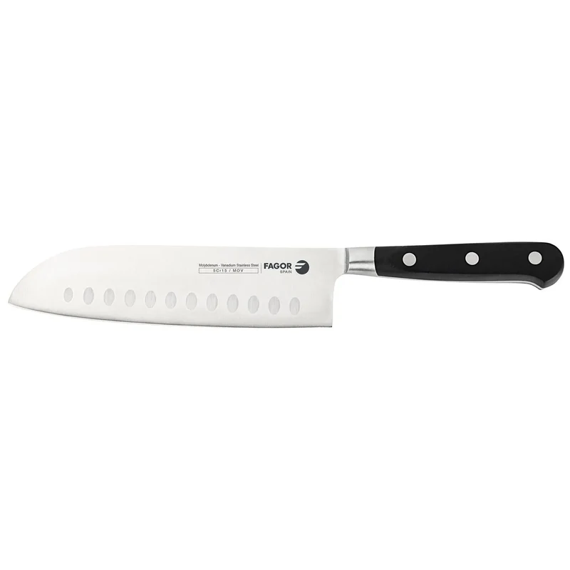 FAGOR Cuchillo santoku 18cm con punta (2,5mm)