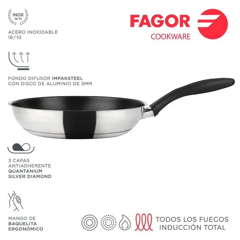 FAGOR Sarten INOXTHERM Ø26