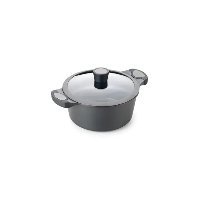 ALZA MATRIX cacerola baja con tapa aluminio fundido 24 cm.