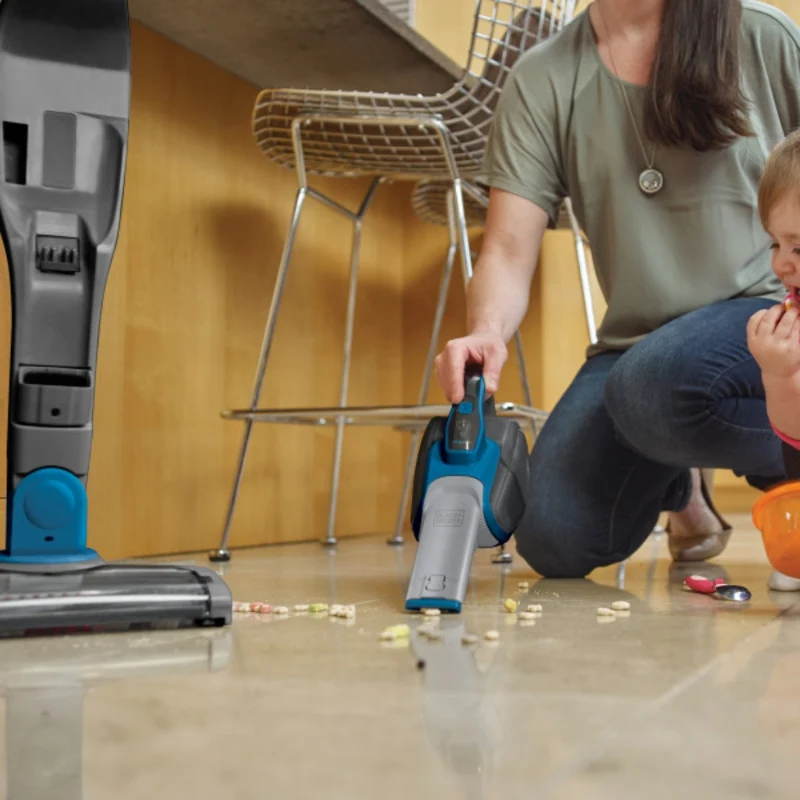 Black & Decker Aspiradora Inalámbrica Portátil con Brazo de Extensión, HFEJ415JWMF22-B3